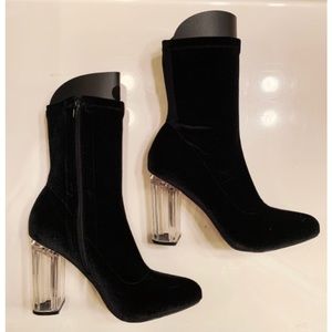 Black Velvet Heels